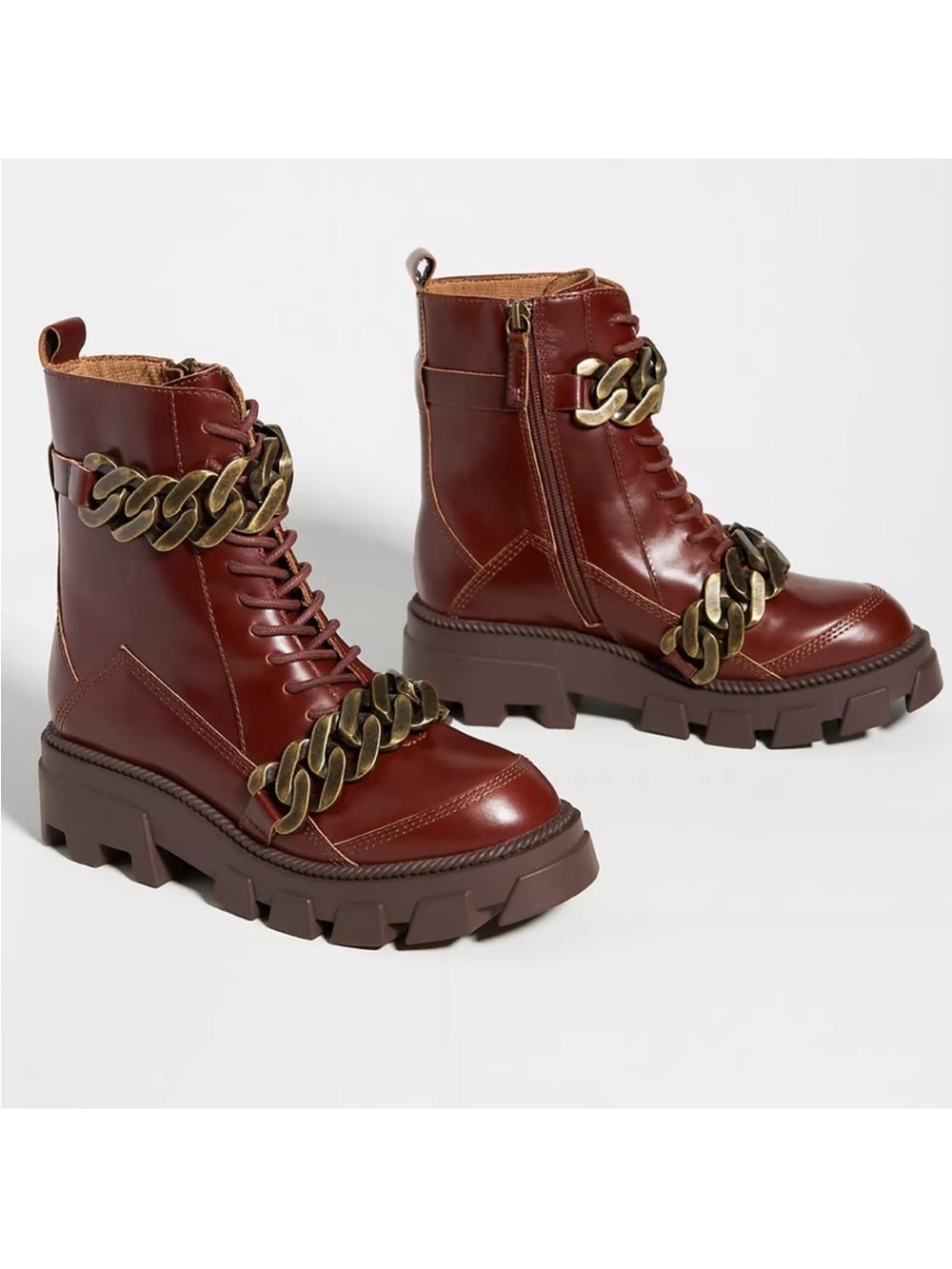 Kelsi Dagger Brooklyn Coffee Bean Brown Brave Platform Boot size 8.5